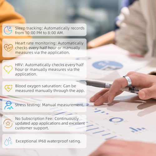 AMOVAN Smart Ring: Health & Fitness Tracker