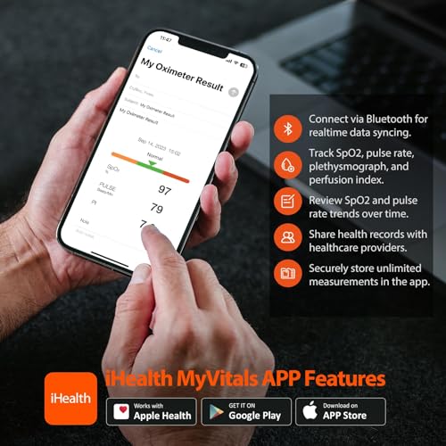 iHealth AIR Rechargeable Fingertip Pulse Oximeter