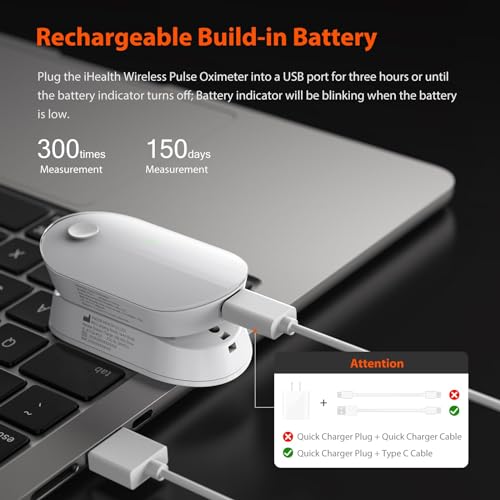 iHealth AIR Rechargeable Fingertip Pulse Oximeter