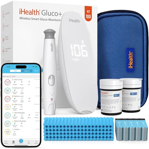 iHealth Gluco+ Wireless Smart Blood Glucose Monitor Kit