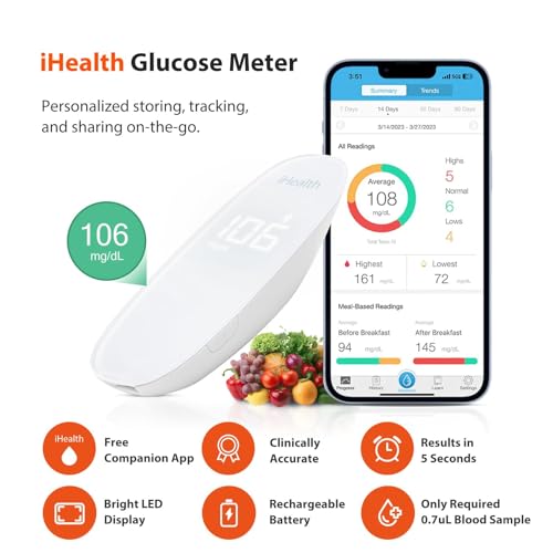 iHealth Gluco+ Wireless Smart Blood Glucose Monitor
