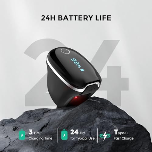 Wellue O2Ring-S Bluetooth Oxygen Monitor with Vibration