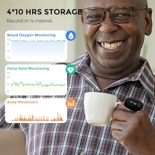 Wellue O2Ring-S Bluetooth Oxygen Monitor with Vibration