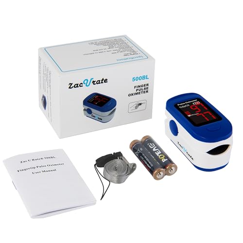 Zacurate 500BL Pulse Oximeter - Navy Blue