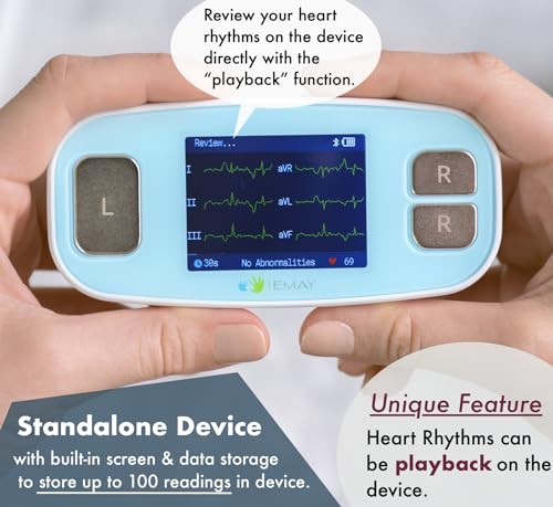 EMAY 6L Portable ECG Monitor for Heart Health