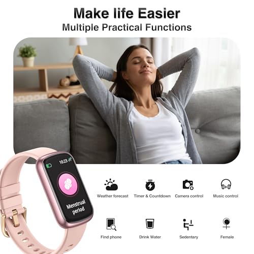 Smart Fitness Tracker Watch with Heart Rate Monitor