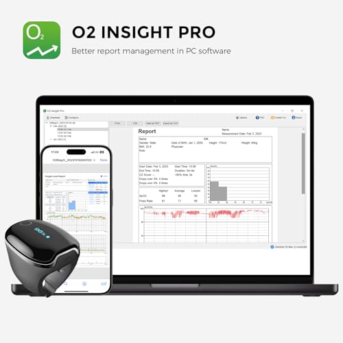 Wellue O2Ring-S Bluetooth Oxygen Monitor with Vibration