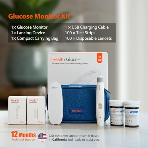 iHealth Gluco+ Wireless Smart Blood Glucose Monitor
