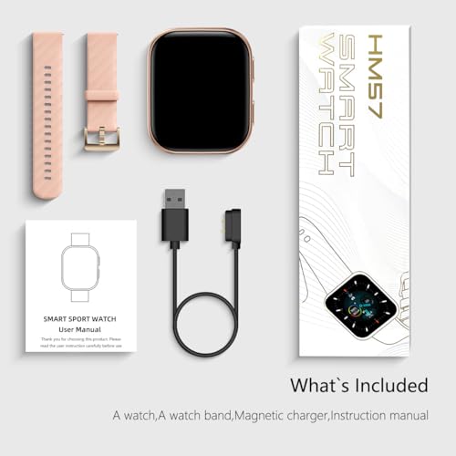 FITVII 2024 Smartwatch: Fitness & Health Tracker