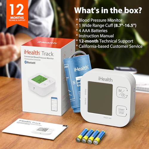 iHealth Track Smart Blood Pressure Monitor for Adults
