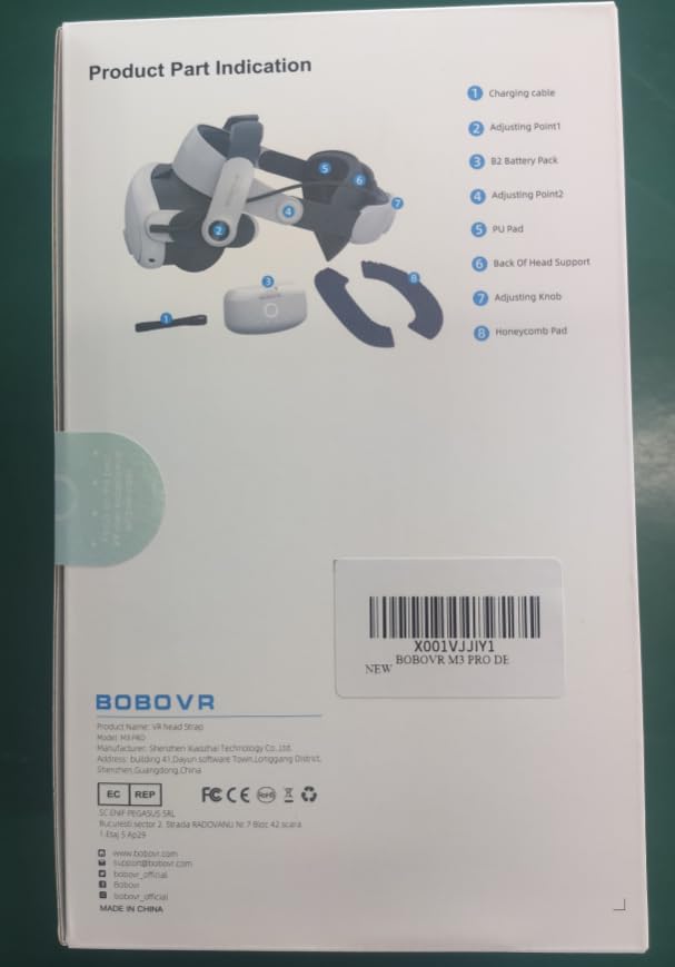 BOBOVR M3 Pro Battery Pack Head Strap