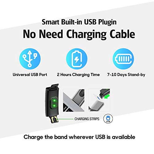 Waterproof Fitness Tracker with Step Counter (Purple)