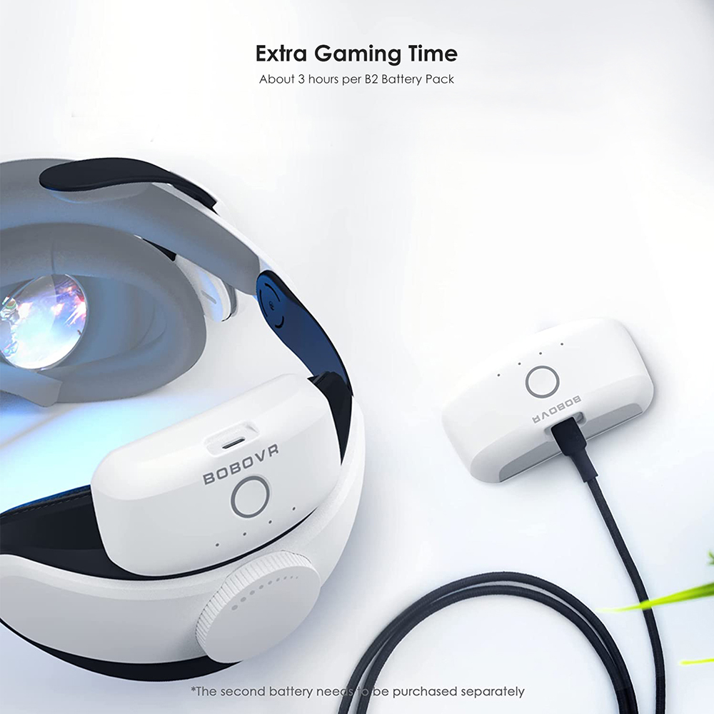 BOBOVR M2 Pro Strap with Battery & Accessories