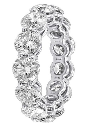 5 ct Round Cut Diamond Eternity Wedding Band