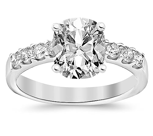 2 Carat GIA Certified Diamond Cushion-Cut Engagement Ring