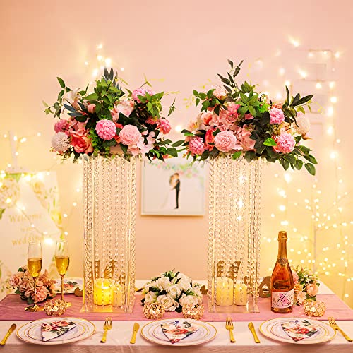 Elegant Bulk Wedding Centerpiece Stands - Set of 10