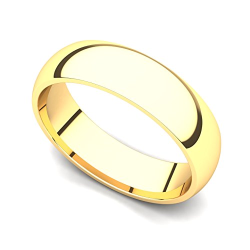 Classic 18k Yellow Gold Wedding Band Ring - Size 9