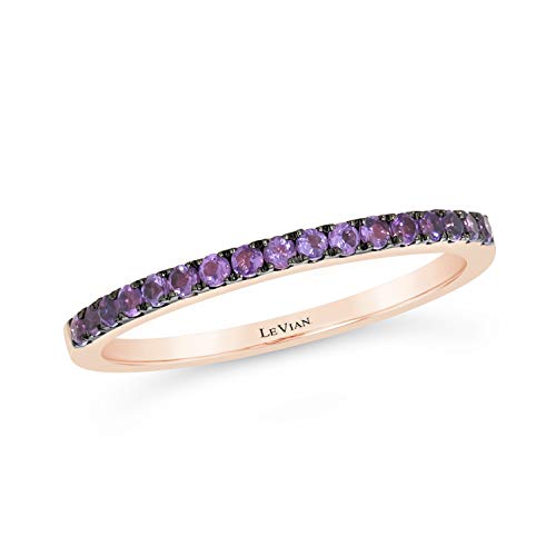 Le Vian Purple Amethyst Stackable Wedding Ring Size 8