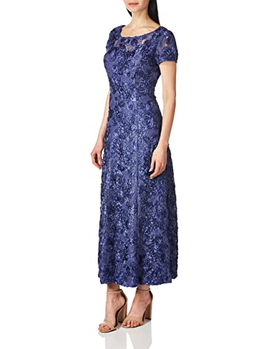 Violet Lace Cap Sleeve Gown for Women's Wedding