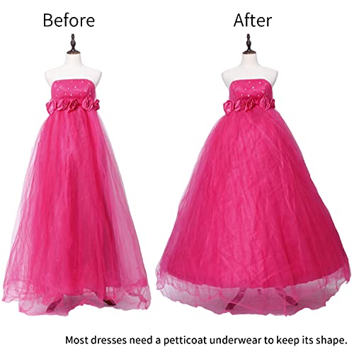 6 Hoop A-line Petticoat for Wedding Bridal Gown