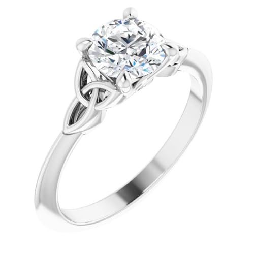 Celtic Trinity Knot 1 Carat Diamond Engagement Ring