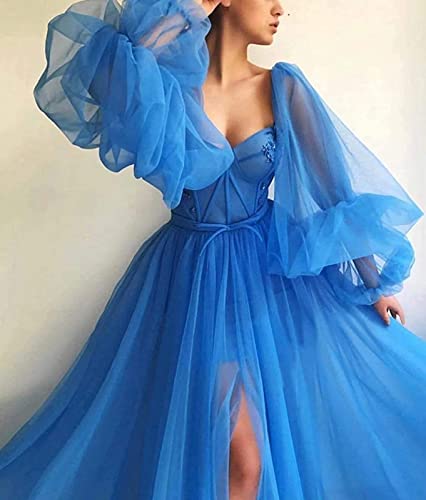 Black Puffy Sleeve Ball Gown Wedding Dress Women