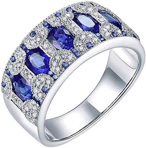 14k Gold Natural Gemstone Wedding Rings for Women