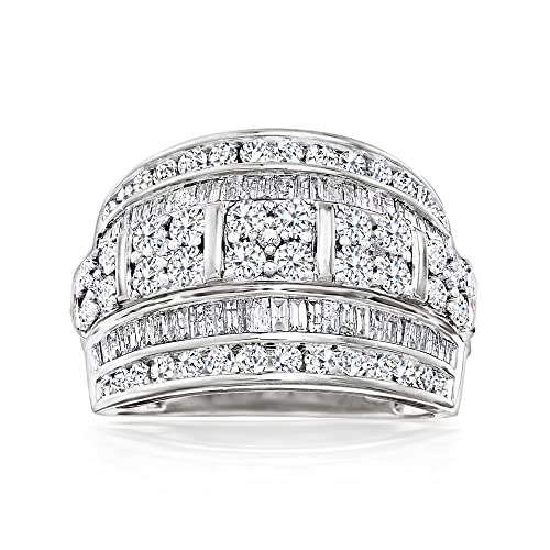 Stunning 2.00 ct. t.w. Diamond Multi-Row Ring