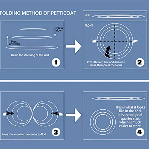 6 Hoop A-line Petticoat for Wedding Bridal Gown