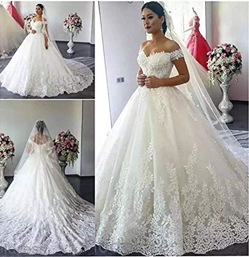 2024 Ball Gowns Lace White Wedding Dress for Bride