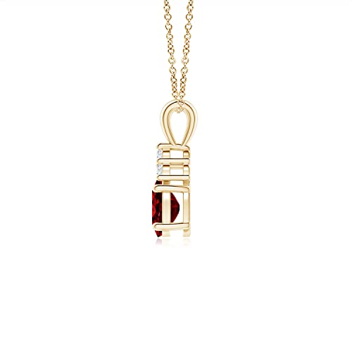 Angara Ruby Pendant Necklace in 14K Yellow Gold