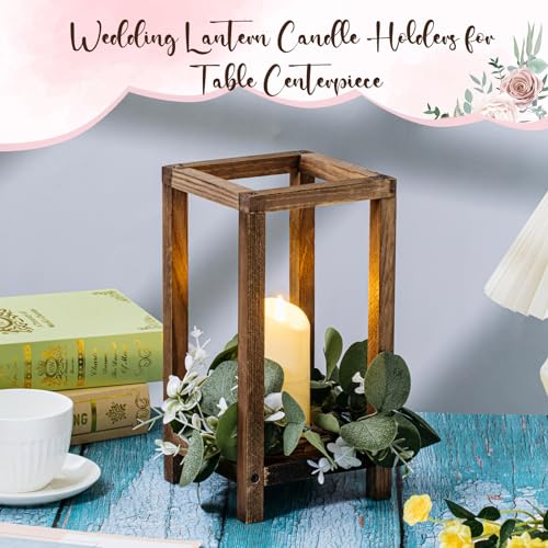 Geelin 12-Piece Wedding Table Centerpieces with Lanterns & Wreath