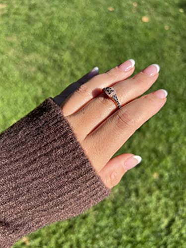 LE VIAN 1/2 Carat White/Chocolate Diamond Cushion Halo