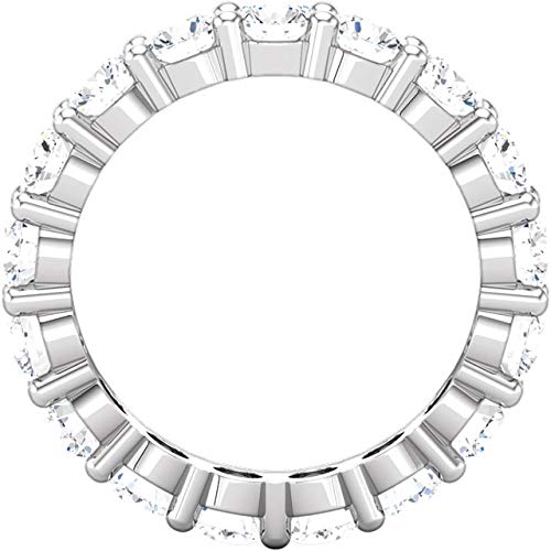 Luxury 14K Yellow Gold Diamond Eternity Wedding Band