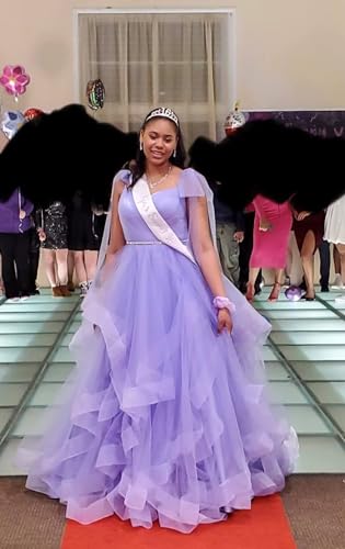 White Gothic Spaghetti Strap Ball Gown for Teens