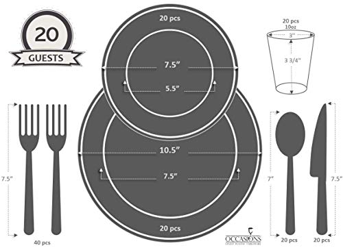 Wedding Tableware Set - 1080 pcs - Silverware, Tumblers