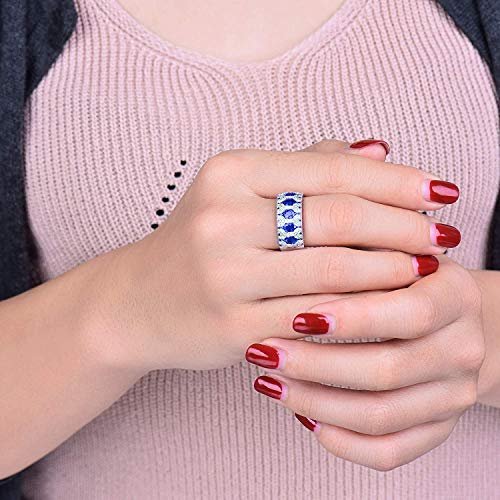 14k Gold Natural Gemstone Wedding Rings for Women