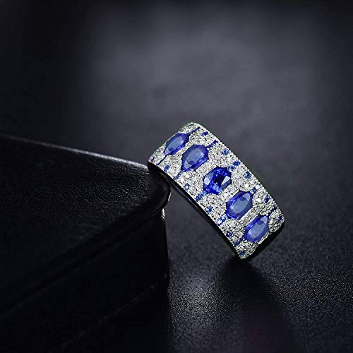 14k Gold Natural Gemstone Wedding Rings for Women