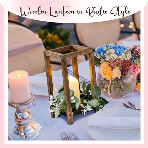 Geelin 12-Piece Wedding Table Centerpieces with Lanterns & Wreath
