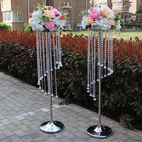 Crystal Flower Chandeliers for Wedding Table Centerpiece