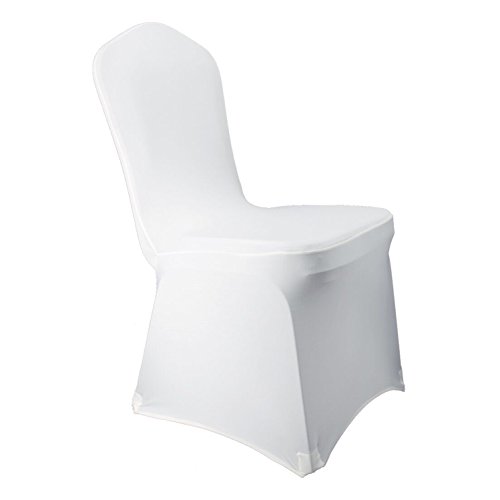 100 White Stretch Spandex Chair Covers for Wedding