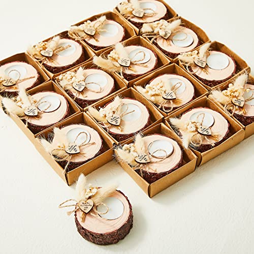 50 Pcs Candle Holders Wedding Favors Rustic Decor