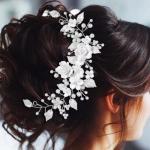Flower Bride Wedding Hair Vine Pearl Bridal Accessories