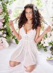 Avidlove Bridal Mesh Chemise Honeymoon Nightie