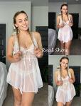 Avidlove Bridal Mesh Chemise Honeymoon Nightie