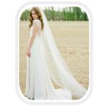 Unsutuo Bridal Cathedral Wedding Veil with Rhinestones
