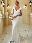 Vintage Lace Applique Mermaid Wedding Gown - US16 White