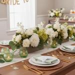 Green Vintage Candle Holders for Wedding Table Centerpieces