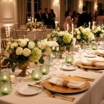 Green Vintage Candle Holders for Wedding Table Centerpieces