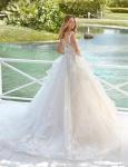 Off-Shoulder Lace Ball Gown Wedding Dress Ivory Bride
